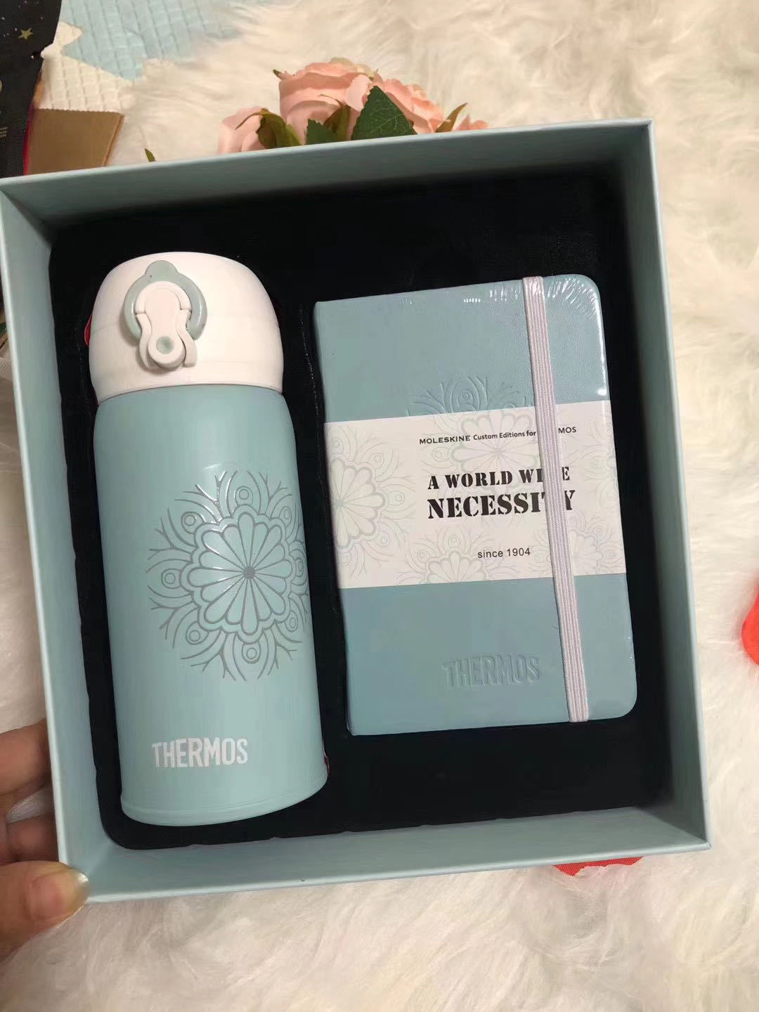 Notebook and Thermos Cup