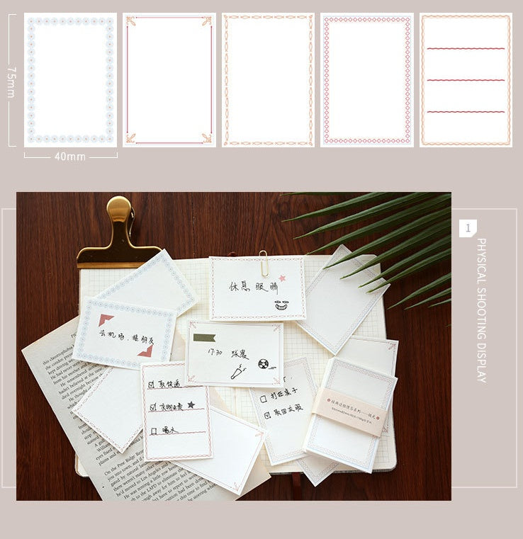 Classic Vintage Border Notes