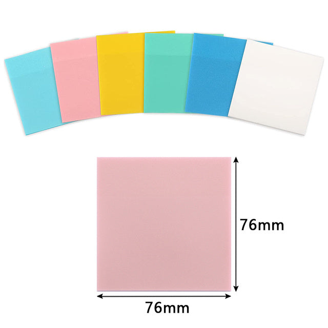 Waterproof Transparent Sticky Notes Memo Pad 50 Sheets