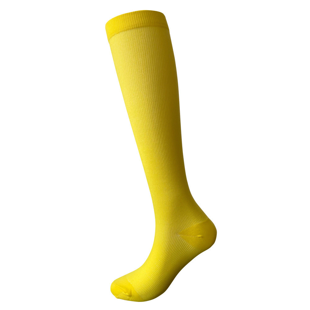 Solid Color Sports Compression Stockings Fitness Running Stockings