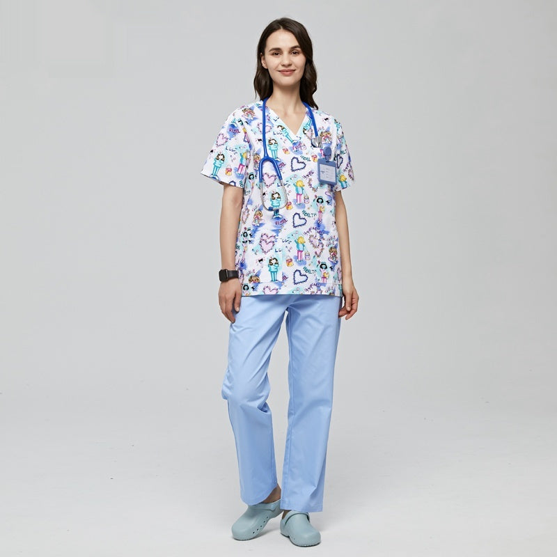Cotton Printed Scrubs