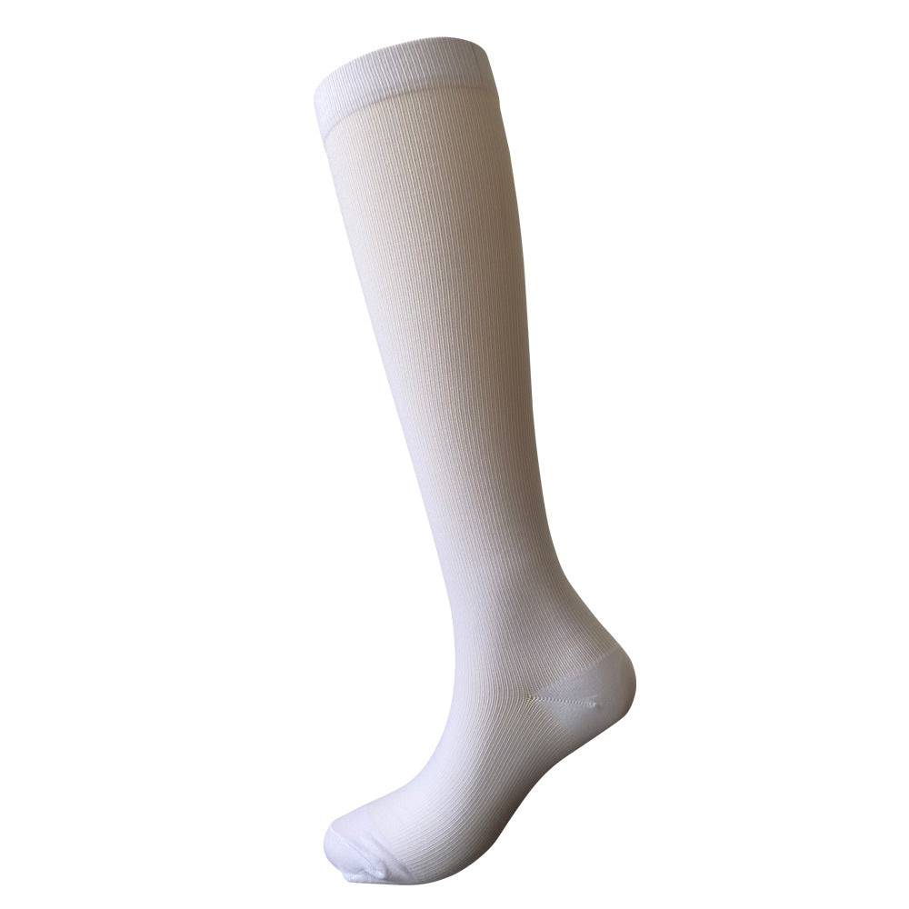 Solid Color Sports Compression Stockings Fitness Running Stockings