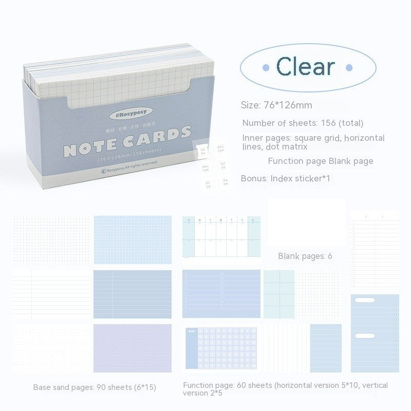 Flashcard Memo Notes Pad