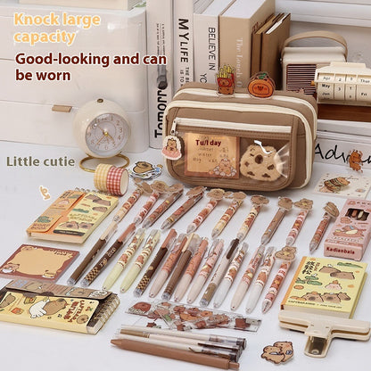 Ins Junior High School Student Storage Pencil Box Large Capacity Pencil Case