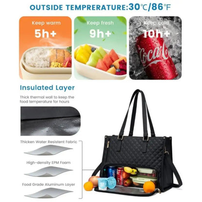 New Lunch Bag, Women's Leak-proof Insulated Lunch Box
