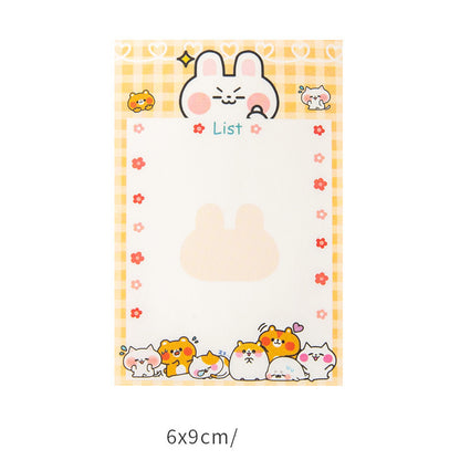 Memo Paper Small Notebook Sticky Notes Creative Cute Cartoon Stationery