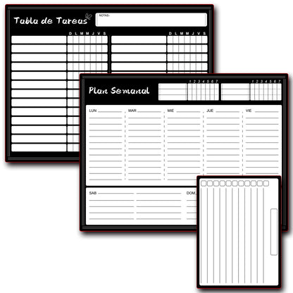 Calendar Magnetic White-board Wall Sticker, Learning Schedule Magnets Message Board