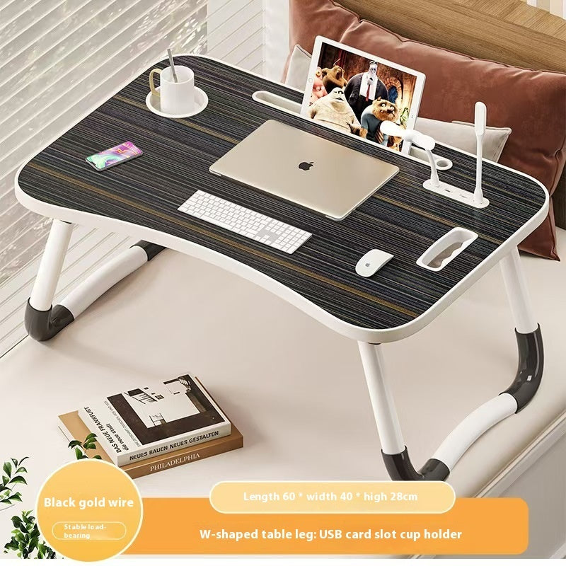 Bed Foldable Small Table, Student Study Computer Desk