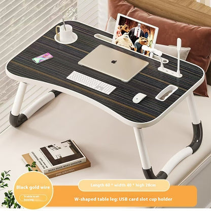 Bed Foldable Small Table, Student Study Computer Desk