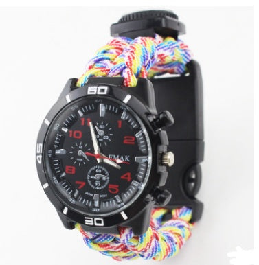 EMAK Adventure Buddy Watch – Survival Wristband with Compass & Paracord