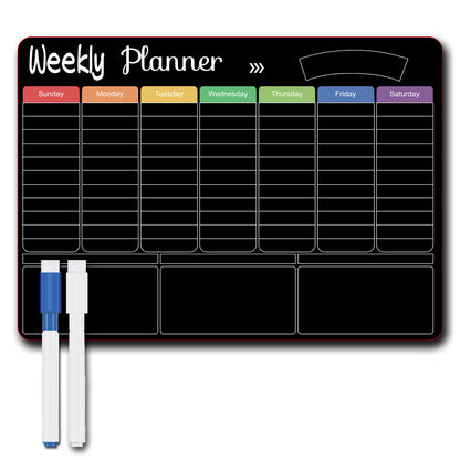 Calendar Magnetic White-board Wall Sticker, Learning Schedule Magnets Message Board