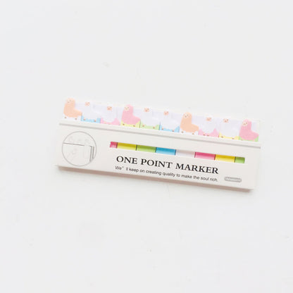 Mini Cartoon Animals Sitting In Rows Times Stickers