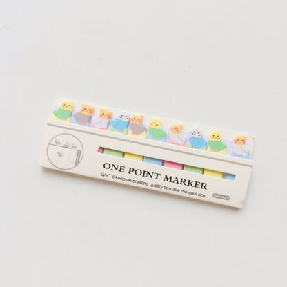 Mini Cartoon Animals Sitting In Rows Times Stickers