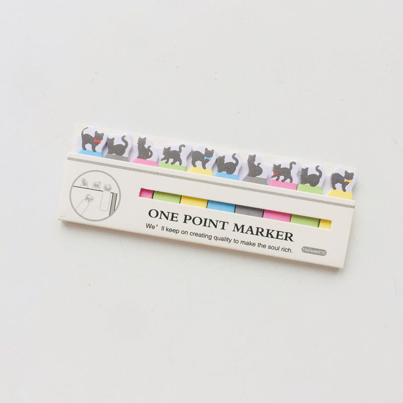 Mini Cartoon Animals Sitting In Rows Times Stickers