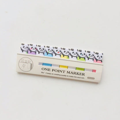 Mini Cartoon Animals Sitting In Rows Times Stickers