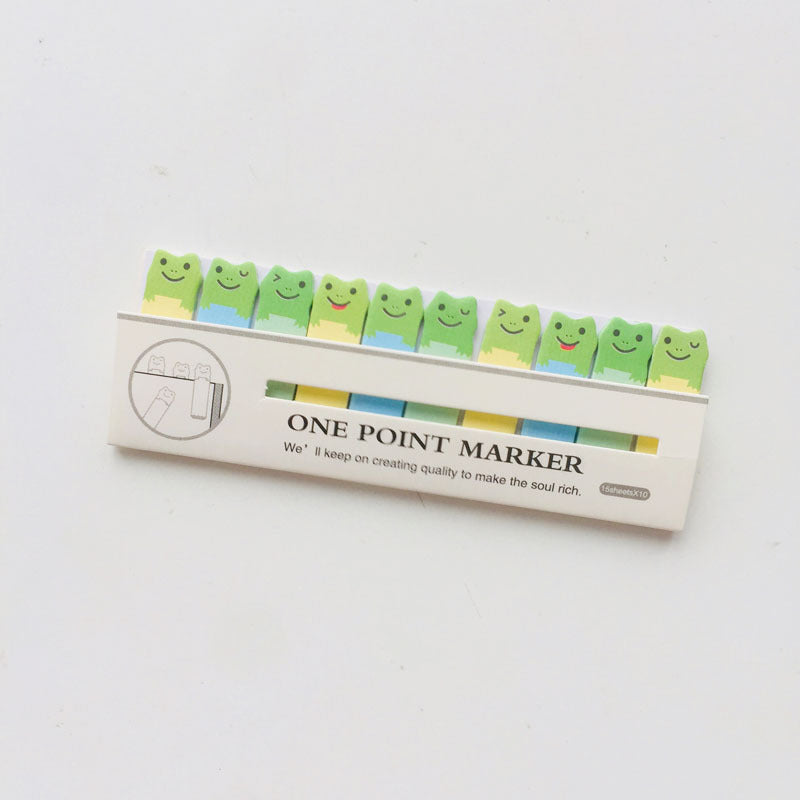 Mini Cartoon Animals Sitting In Rows Times Stickers