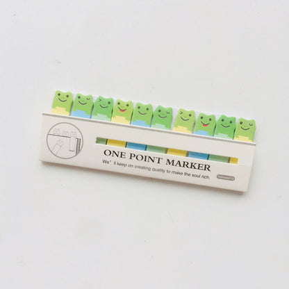 Mini Cartoon Animals Sitting In Rows Times Stickers