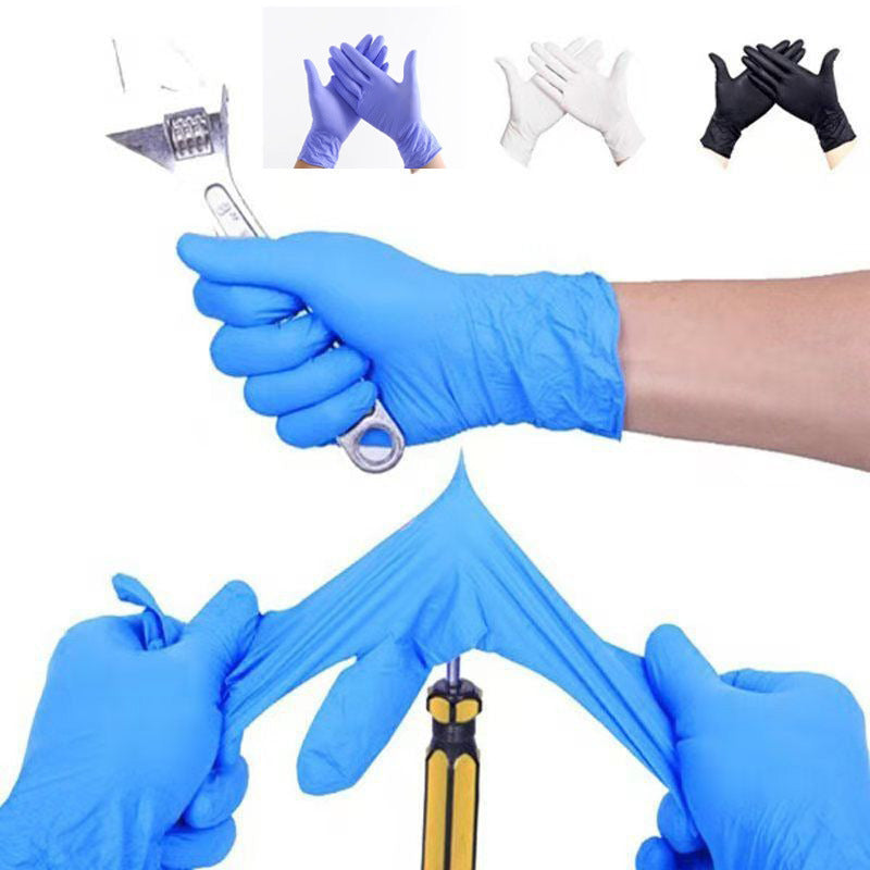 High-Elastic Nitrile Disposable Gloves – Durable Latex-Free Safety Gloves for Industrial, Medical, and Home Use