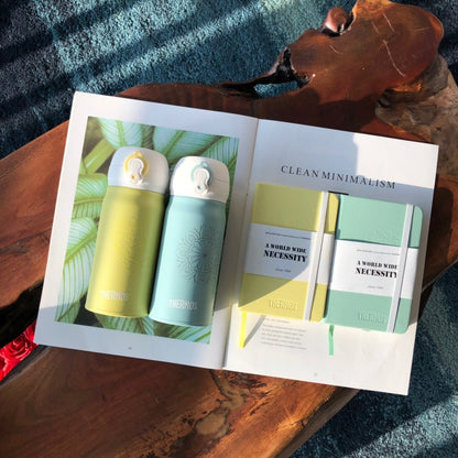 Notebook and Thermos Cup