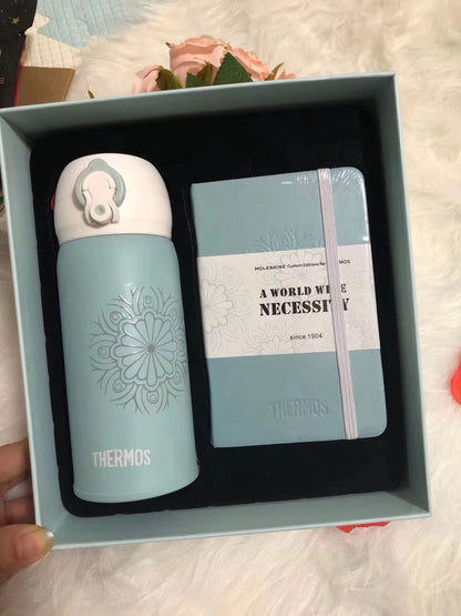 Notebook and Thermos Cup