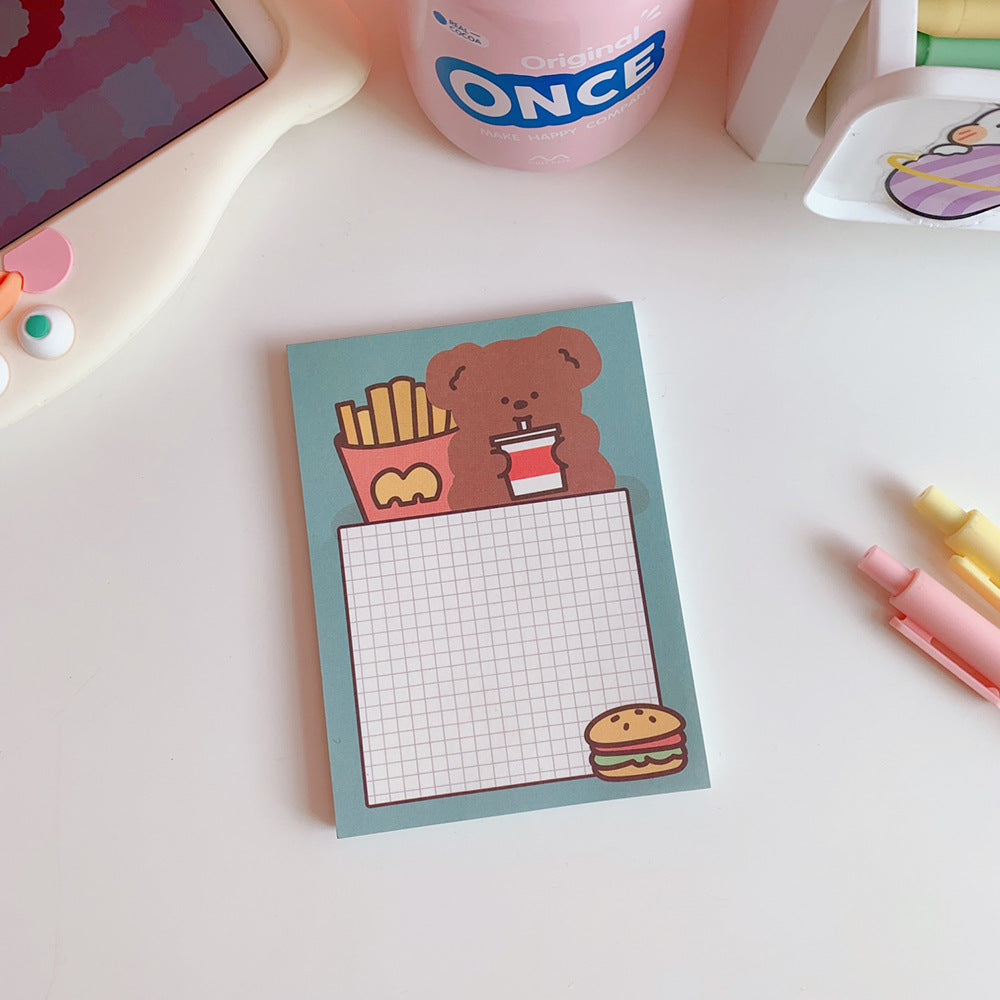 Kawaii Bear Memo Pads Note Paper Daily To Do It Check