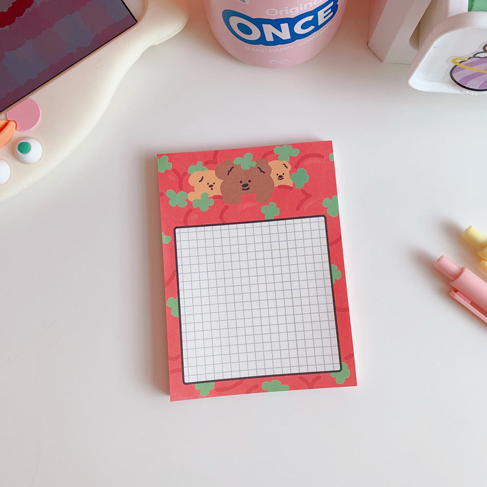 Kawaii Bear Memo Pads Note Paper Daily To Do It Check