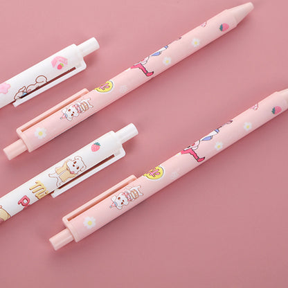 Push-type Black Pen 0.5 Signature Pen Push-type Gel Pen