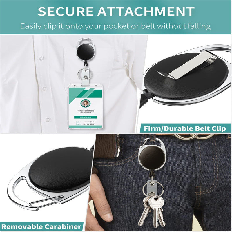 Regular Card Holder Retractable Badge Clip Reel