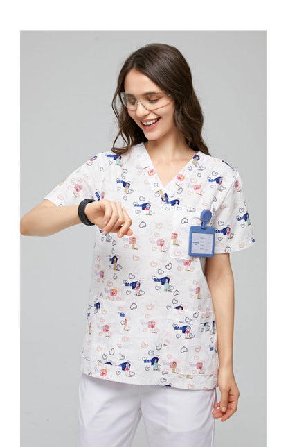 Cotton Printed Scrubs