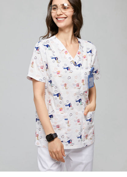 Cotton Printed Scrubs