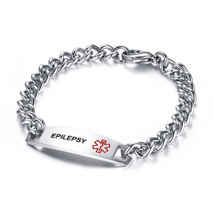 Stainless steel medical logo bracelet
