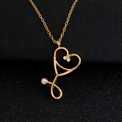 Stethoscope pendant necklace