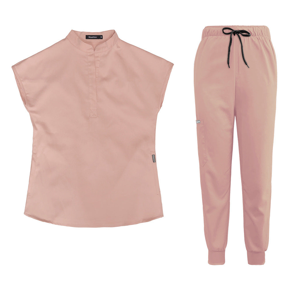 Hand Washing Clothes Elastic Doctor Nurse Oral Work Clothes Set