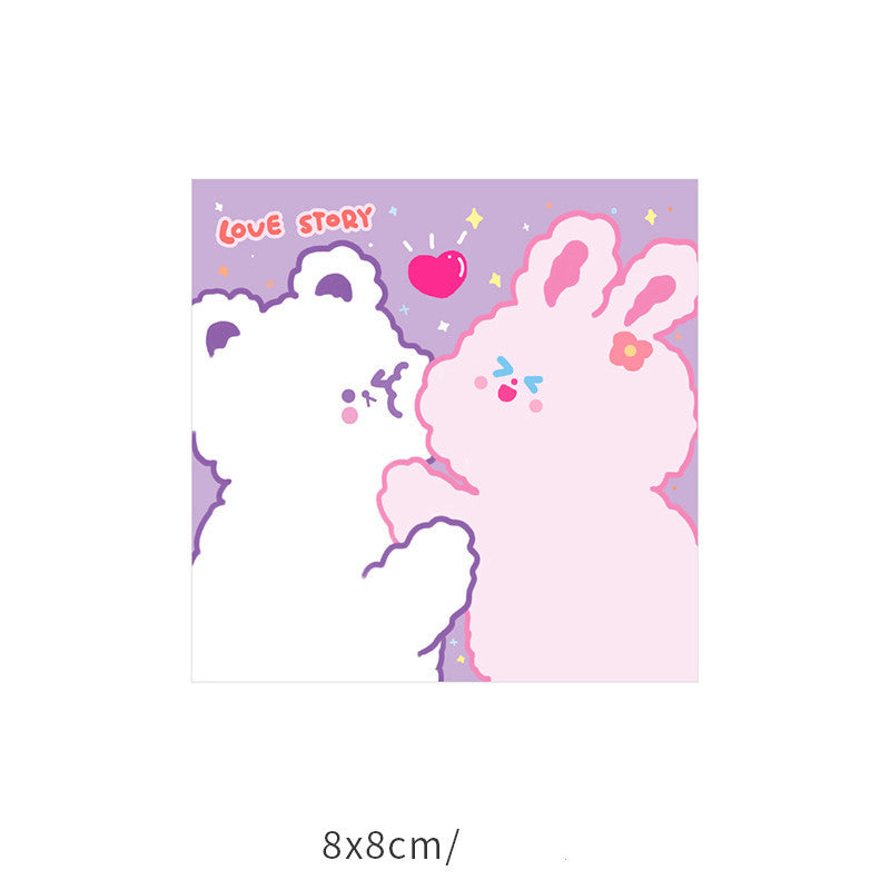 Memo Paper Small Notebook Sticky Notes Creative Cute Cartoon Stationery