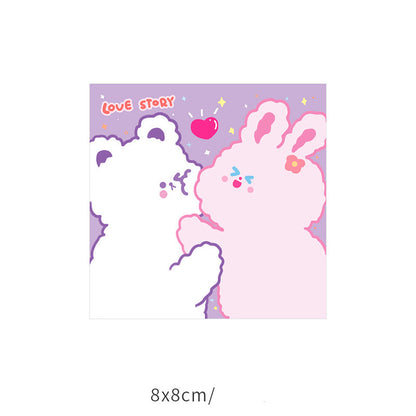 Memo Paper Small Notebook Sticky Notes Creative Cute Cartoon Stationery