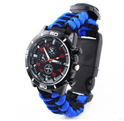 EMAK Adventure Buddy Watch – Survival Wristband with Compass & Paracord