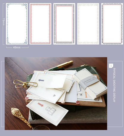Classic Vintage Border Notes