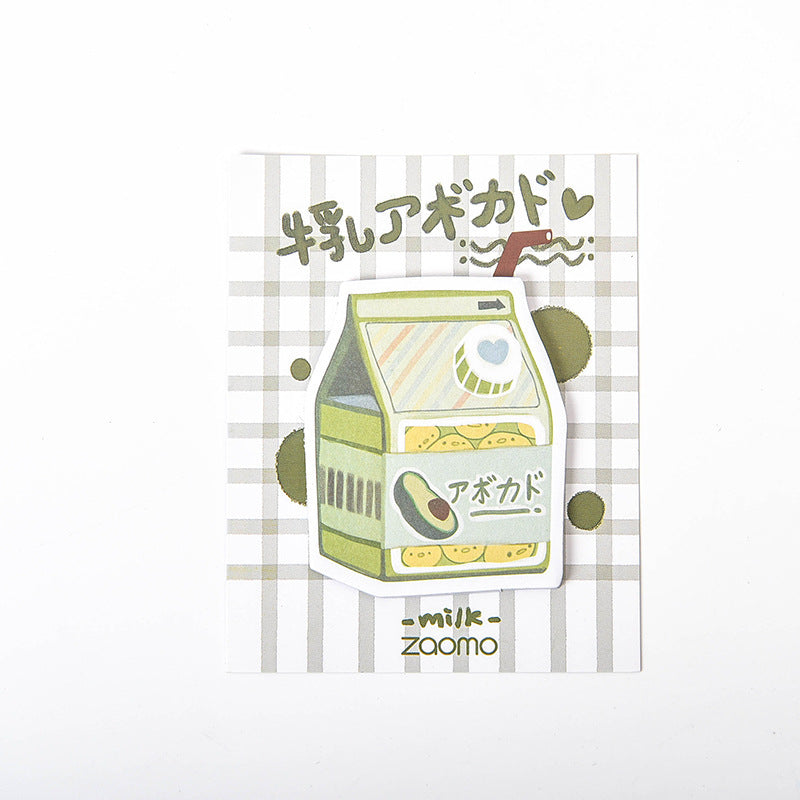Banana Milk Series Memo Pad Cute Sticky Note