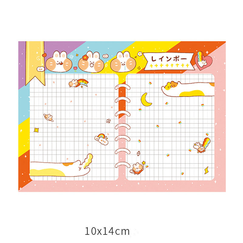 Memo Paper Small Notebook Sticky Notes Creative Cute Cartoon Stationery