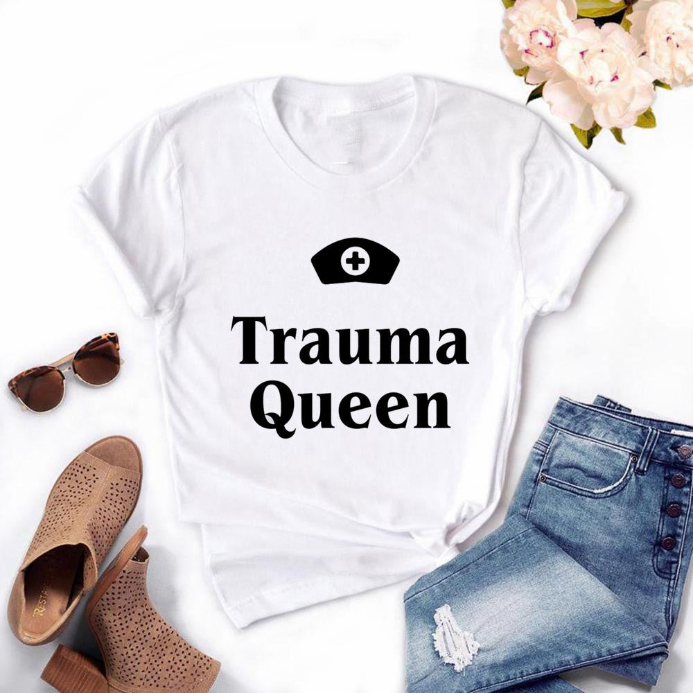 The Most Beautiful Nurse Head Printed Short Sleeve Shirt