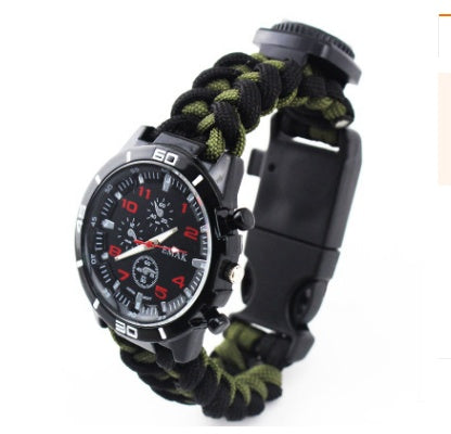 EMAK Adventure Buddy Watch – Survival Wristband with Compass & Paracord