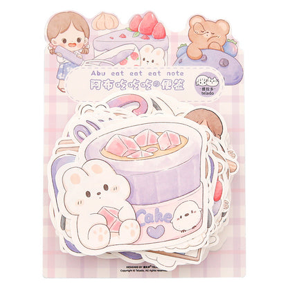 Cute Girl Sticky Note Paper Sticker Plan Note Book