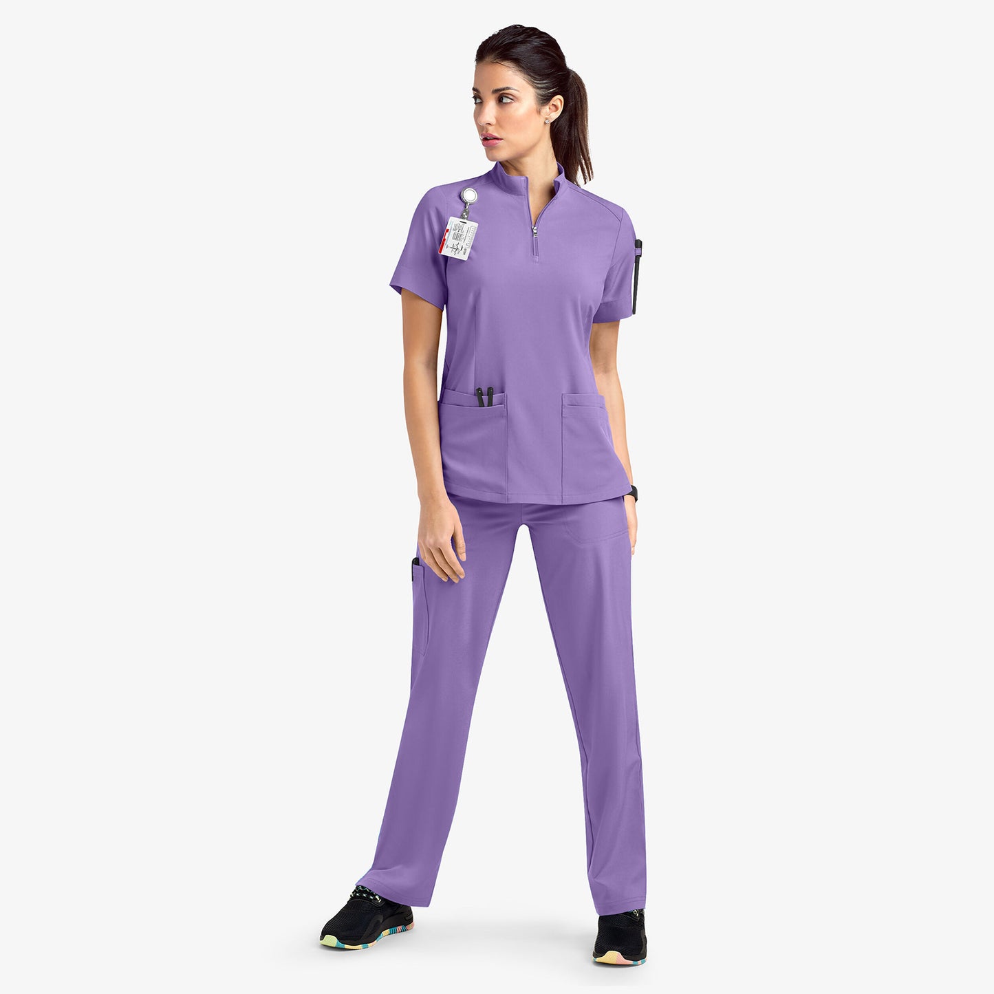 Quick-Dry Surgical Gown – Comfy Stand Collar Medical Work Suit for Busy Heroes