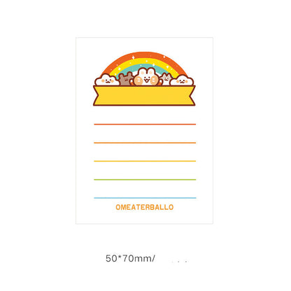 Memo Paper Small Notebook Sticky Notes Creative Cute Cartoon Stationery