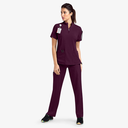 Quick-Dry Surgical Gown – Comfy Stand Collar Medical Work Suit for Busy Heroes