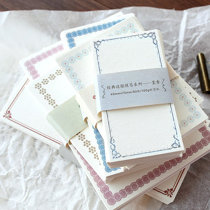 Classic Vintage Border Notes