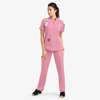 Quick-Dry Surgical Gown – Comfy Stand Collar Medical Work Suit for Busy Heroes