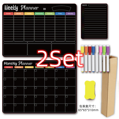 Calendar Magnetic White-board Wall Sticker, Learning Schedule Magnets Message Board
