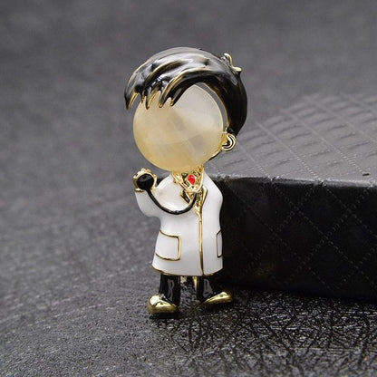 Nurse doctor brooch