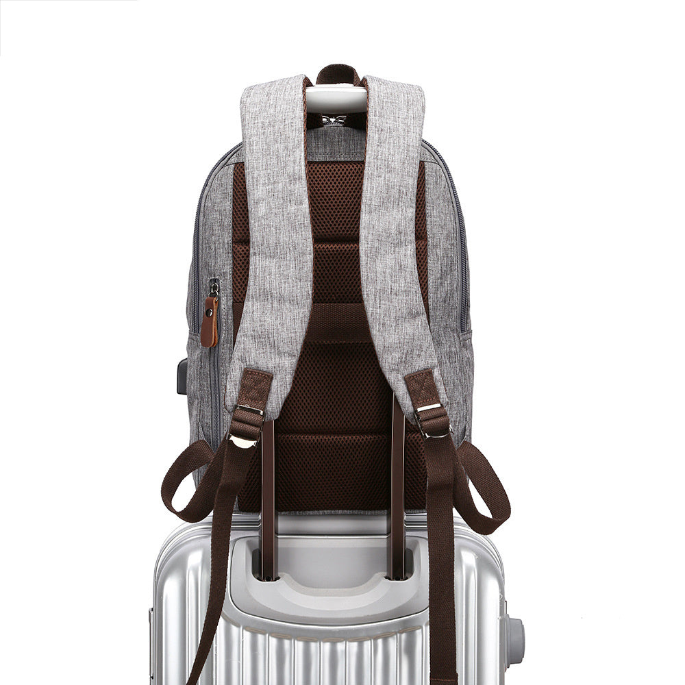 Fashionable Trolley Backpack With Waterproof USB Backpack